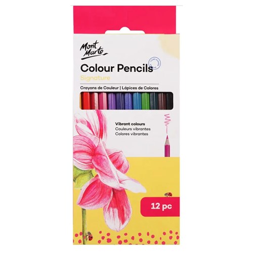 Mont Marte Colour Pencils Pack 12